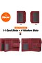 Small Wallets for Women Leather Bifold Wallet Women RFID Blocking Purse Holder with 15 Card Slots - 7