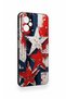 Casper Via X30 Compatible Star Flag Patterned Silicone Case - 3