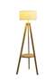 Nordic Modern Bedroom linen cover Standing Floor vertical lamp With 9W bulb and Remote control