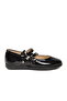 Black Patent Leather Girl's Ballerinas
