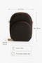 Women's Brown Pia Leather Crossbody Hand & Shoulder Bag 384 - 6