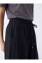 Lcwaikiki Classic Black Elastic Waist Wide Leg Women's Trousers - 3