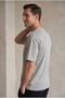 Men's Stone Color Summer Favorite Comfortable Fit Oversize T-Shirt - 3