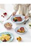 Selene 12-Piece Dinnerware Set for 4 People, Pastel Porcelain Tableware Set - 5
