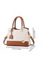 Women's Fashion Luxury Shoulder Bags, Ladies Designer Contrast Color Handbag Tote Bags Clutch Bag, PU Leather Crossbody Bag Satchel Bag Beach Bag Carry Bag for College Students and Teenagers - 7