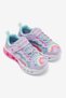 Children's Flutter Heart Lights Groovy Swirl Shoes 303253L Lvaq Colorful Juststep - 6
