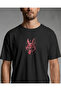 Crazy Rabbit Regular Unisex Black T-Shirt - 3