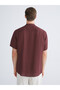 Nevavm Regular Fit Stand Collar Short Sleeve 100% Linen Men's Shirt with a Difference - 4