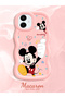 Samsung Galaxy A06 Compatible Case Camera Protector Pink Silicone Couple Phone Case Cute Pattern - 2