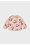 Baby Girl Printed Sweatshirt Dried Rose 1495