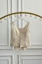 Lace Detailed Knitted Corsage Blouse - 4