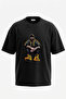 Eminem_45 Design Printed Unisex Oversize Black Tshirt
