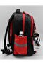493 Waterproof Fabric Boys' Primary School Bag 3-Piece Set School Bag Red-Black - 5