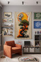 Bonsai Tree Wall Covering – Modern Decorative Quality Fabric Tapestry Wall Tapestry - 2
