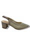 Desire 356-26 Sequined, Satin, Mesh, Stoned, Square Heel Women's Shoes 6cm - 2