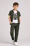 Boys' Printed T-Shirt, Shirt, Pants 3-Piece Set, Ages 6-16