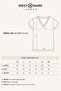 Women's Shiny White Cotton / Elastane Blend Regular Fit V-Neck Short Sleeve T-Shirt Delaney - 6