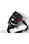 Multi-Compartment Waterproof Daily Use Cross Shoulder and Backpack Bag with USB Port, Black - 2