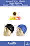 # Debizbonesi Set of 2 Elastic Swimming Caps Black and Blue Pool Cap Flexible Pool and Sea Cap Non-Hair-Tugging Comfortable Fabric Cap Set