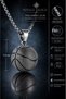 Stainless Steel Basketball Ball Design Necklace - 4