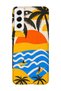 Samsung Galaxy S21 Fe Compatible Printed Transparent Phone Case |   Collection: Summer Beach Tropical