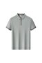 Arw86205 Seri̇ntutan--High Quality Zippered Polyamide Polo Collar Tshirt