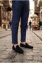 31100 Black Suede Genuine Leather Loafer Men's Ballet Flats Men's Shoes - 6