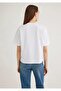 Women's White m Printed T-Shirt White T-Shirt - 4