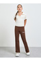 Teen Girls Text Print Cotton Blend Flared Leggings - 2