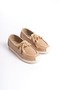 Lydia Laceless Orthopedic Comfortable Sole Heart Patterned Women's Ballerina Shoes Ckt - Ten - 4