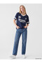 Xside Navy Blue Harry Potter Printed Oversize Women's T-Shirt - 2