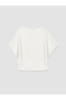 Xside White Boat Neck Women's T-Shirt - 2