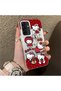 Samsung Galaxy A26 Compatible Silicone Edge Hard Back Case Couple Phone Case with Kitty Pattern - 3