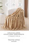 Fur Bubble Blanket Double Size Plush Rabbit Hair Soft 220X240 cm Beige - 2