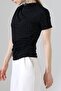 Women's Stoned Sandy Draped High Neck Blouse - 4