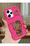Poco X5 Pro 5g Compatible Case Camera Protector Red Silicone Couple Phone Case Kitty Pattern
