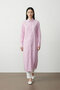 Santi Comfortable Fit Slit Detailed Buttoned Long Sleeve Tunic Women's Shirt & Hijab Shirt - Pinkwhite - 6