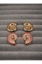 Women's Stainless Steel Seashell Earrings with Enamel Dangle Vintage Model Antiallergic Steel Earrings - 3