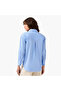 Regular Fit Poplin High Low Shirt with Stripes - 5