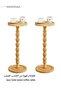 2pcs Solid Wood Coffee Table, Small Side Table for Small Spaces, Drink Table, Sturdy Wooden Base End Tables for Living Room, Bedroom, Corners, and Office, Natural