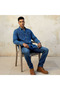 Men Regular Fit Collared Denim Long Sleeves Shirt - 3