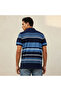 Men Short Sleeves Striped Ottoman Polo T-shirt - 4