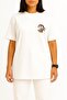 Oversized Capricorn - Astrology Pocket and Back Design Unisex T-Shirt - 3