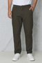 Men's Summer Linen Trousers with Fileto Pockets Khaki - 2