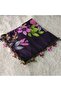Handmade Needlework Writing, Scarf, Yemeni, Mevlit Cover, Head Cover, 4 Sides Embroidered, 100% Cotton, 100*100cm - 4