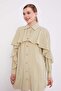 قميص أخضر فاتح مزين بأزرار وتفاصيل فولان - 4