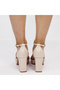 Sandale elegante cu platformă bej 3263 M12 - 5