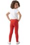 Pomegranate Flower Basic Leggings - Non-Sweating Flexible Fabric Cotton Seasonal Pomegranate Flower Girls' Leggings - 4
