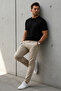 Men's Premium Viscose Black Loose T-Shirt - 2
