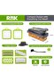 RüK 10-in-1 Vegetable Chopper – 6 Blade Veggie Chopper with Container, Food Dicer, Onion Cutter, Cheese Grater, Mandoline Slicer, Kitchen Gadgets & Home Essentials (Gray) - 2